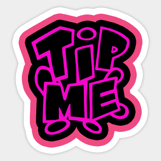 tip me purp Sticker by freshmodo